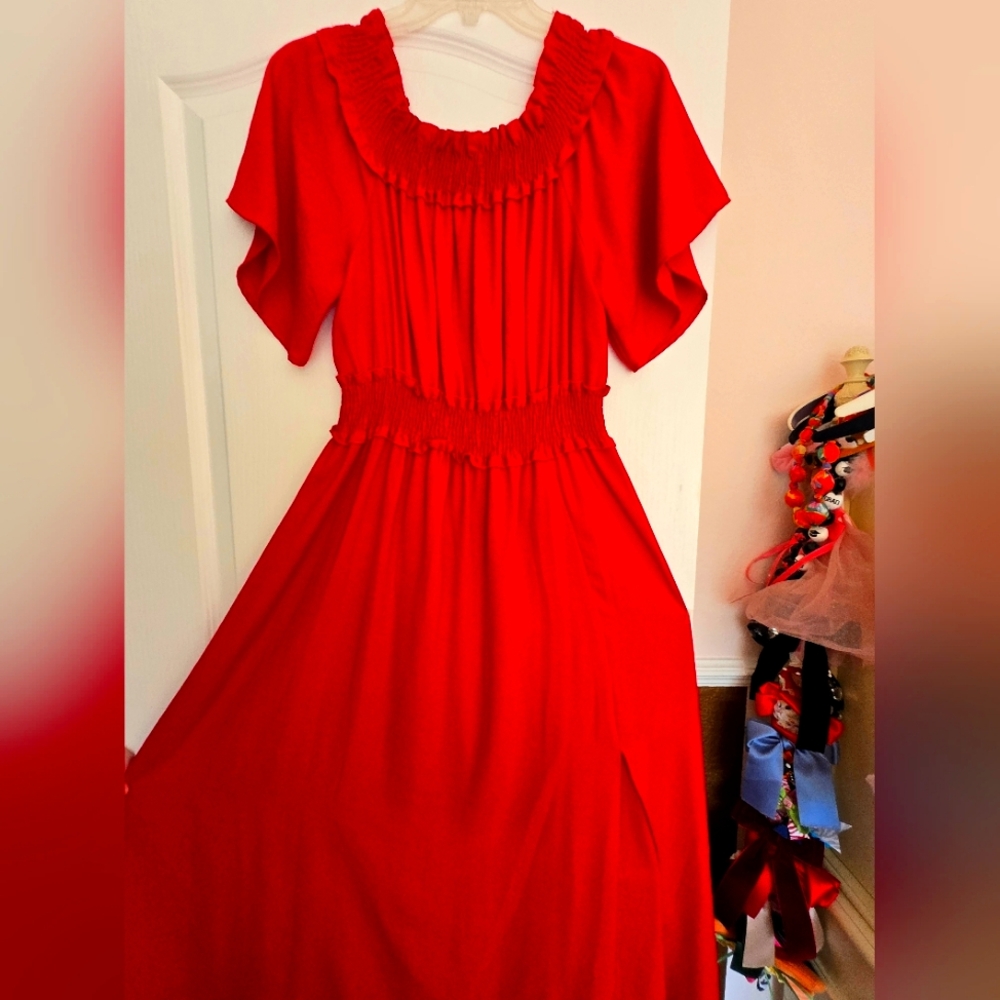 Zara Dress, bright red
